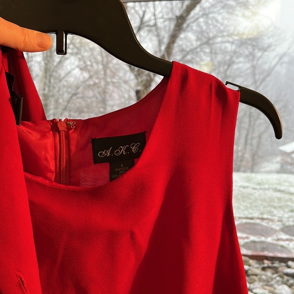 New NWT Red A.K.C. Red 2 pc gown dress 6 mother of bride - Picture 5 of 6